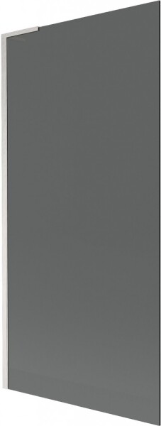 MEXEN/S - Next L vaňová zástena FIX 90 x 150, grafit, nikel kefovaná 895-090-000-03-40-97