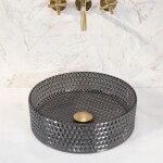 REA - Umývadlo na dosku Cristal Black REA-U9671