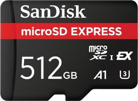 SanDisk Express MicroSD 512 GB Class 10 UHS-I/U3 A1 V30 (SDSQXFN-512G-GN4NN)