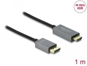 DeLock Kábel DisplayPort 1.4 (M) - HDMI (M) 1m čierna (85928)
