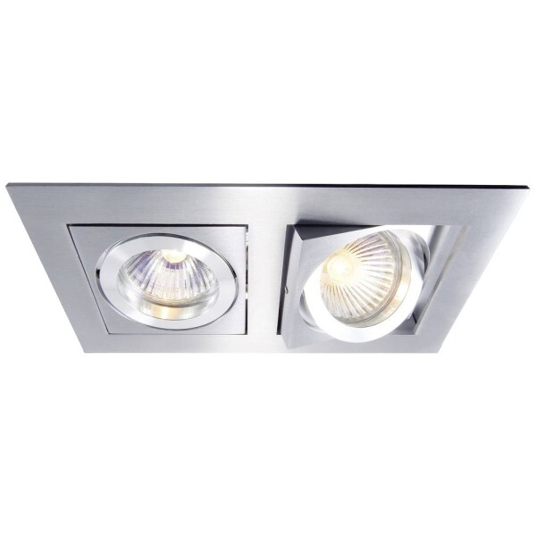 Deko Light Kardan II 110101 krúžok pre stropnú montáž LED , halogénová žiarovka GU5.3, MR 16 50 W strieborná; 110101