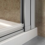 H K - Štvrťkruhová sprchová zástena LUREN S2 90, číre sklo, R550 vrátane sprchovej vaničky z liateho mramoru SE- LURENS290 / SE- ROCKY-90Q