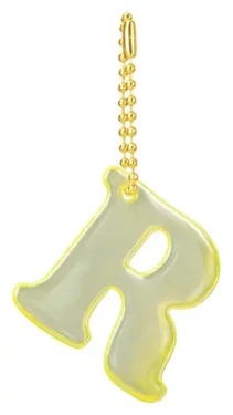 BAAGL Reflexný prívesok písmeno R / Prívesok / iniciála / reflexný materiál
