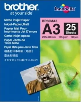 Brother fotopapier BP60MA3, 25 listov A3, Foto Matt, 190g (BP60MA3)