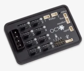 Aqua Computer OCTO / fan controller pre 8x PWM / aquabus / 4x temp / flow sensor / 2x RGBpx (53286)