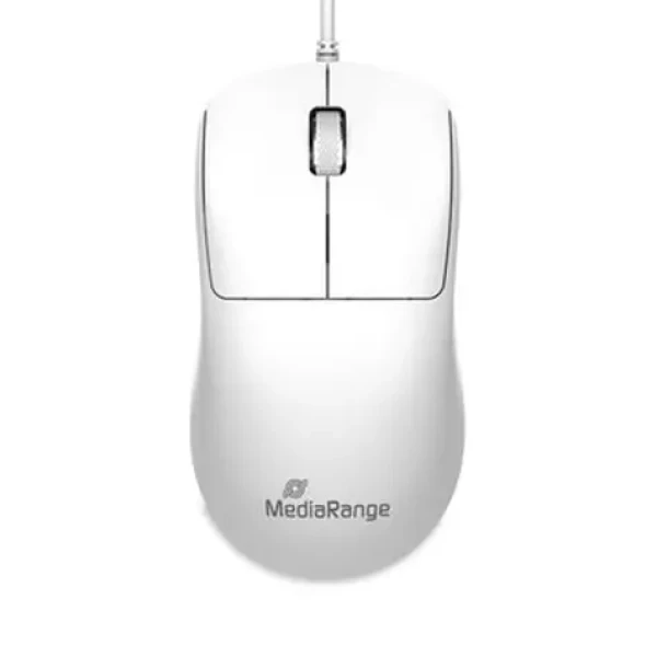 MediaRange MROS255 biela / Optická myš / 1000 DPI / USB / 3 tlačidlá / 1,5 m (MROS255)