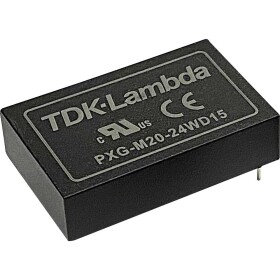 TDK PXG-M20-24WD12 DC / DC menič napätia 12 V/DC 5 V/DC, -5 V/DC 0.833 A 20 W Počet výstupov: 2 x Obsah 1 ks; PXG-M20-24WD12