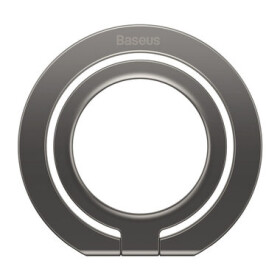 Baseus SUCH000013 Halo Magnetický držiak na mobil s krúžkom šedá / MagSafe (SUCH000013)