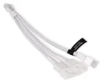 Alphacool Y-Splitter PWM biela / Rozbočovací kábel / 4-pin na 3x 4-pin PWM / 15 cm (18725)