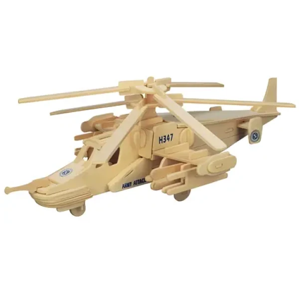 Woodcraft Drevené 3D puzzle Vrtuľník