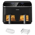 Cosori Dual Basket čierna / Teplovzdušná fritéza / 1750W / 8.5L (CAF-R901-AEU)