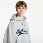 Mikina A BATHING APE Baseball Logo Relaxed Fit Pullover Hoodie UNISEX Gray XL