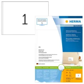 Herma Adresné etikety A5 biela 148,5x205 mm / Etikety / papier / 400 ks / 400 listov (8690)
