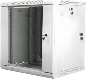 Lanberg WF02-6612-10S sivá / Nástenný rozvádzač / 19" / 12U / 600×600 mm / dvojdielny / 60 kg (WF02-6612-10S)