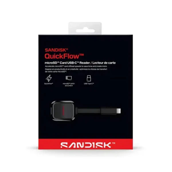 SanDisk QuickFlow microSD / Čítačka kariet / USB-C (SDDR-B751-GNANN)