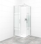 Sprchovací kút štvorec 80x80 cm SAT TEX SATBKTEXQ80CRS SATBKTEXQ80CRS