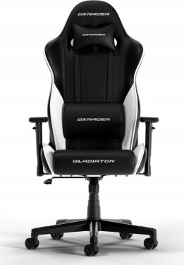 DXRacer GLADIATOR L Black & White PVC Leather