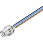 Weidmüller SAIE-M12BL-0.3VHM16-2.5 zabudovateľný zástrčkový konektor pre senzory - aktory, 2625970000, piny: 5, 0.30 m, 1 ks; 2625970000
