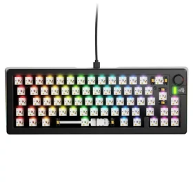 Glorious GMMK 3 65% barebone ISO čierna / herná 65% TKL / USB-C / bez spínačov / ISO layout / RGB / 1.4m (GLO-KB-GMMK3-65-BB-W-BLK-ISO)