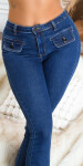 Sexy Skinny Jeans with patch pockets denimblue 42