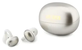 Guess Metallic FINISH Classic Logo zlatá / Bezdrôtové slúchadlá / OWS (57983130971)