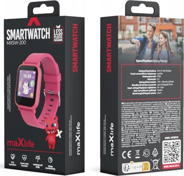 MaxLife Maxlife smartwatch Kids MXSW-200 Ružový