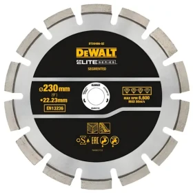 DeWalt Diamantový rezný kotúč na tvrdé materiály / Rezný kotúč / 230x22,23 mm / Mokré aj suché rezanie (DT20466)