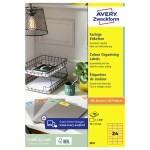 Avery-Zweckform 3451 etikety 70 x 37 mm papier žltá 2400 ks trvalé univerzálne etikety; 3451