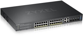 ZyXEL Zyxel GS2220-28HP - Switch - managed - 24 x 10/100/1000 (PoE+) + 4 x Kombi-Gigabit-SFP - an Rack montierbar - PoE+ (375 W)