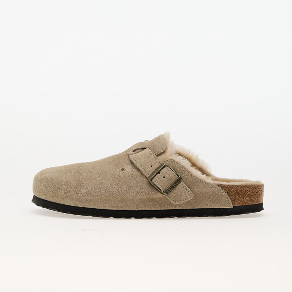 Tenisky Birkenstock Boston Shearling Suede Leather/Fur Taupe EUR 41