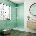 H K - Posuvné sprchové dvere DIAMOND FROST 96-100x195cm, pravý variant SE-DIAMONDFROSTR100SET