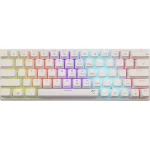 White Shark GK-002221V2 WAKIZASHI 2 biela / herná mechanická klávesnica / US layout / modré spínače / USB / LED (WAKIZASHI-2-US-W-BLU)