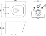 MEXEN/S - TEO WC misa rimless, biela 30850700