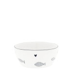 Bastion Collections Keramická miska White / Patterns Prúžky