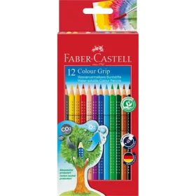 Faber-Castell Colour Grip 2001 - Pastelky trojhranné - 12 ks / rozmývateľné (112412)