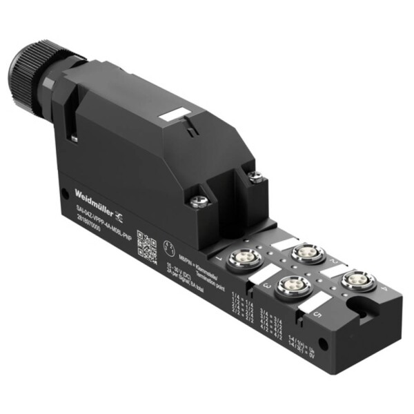Weidmüller SAI-04Z-VPPP-4A-M08L-PNP rozdeľovač a adaptér pre senzory - aktory, 2818970000, piny: 4, 1 ks; 2818970000