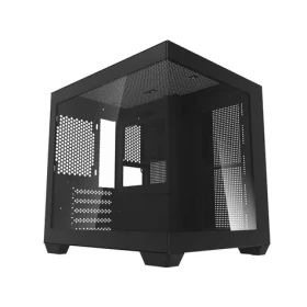 DarkFlash C275P čierna / mATX / bez ventilátorov / 1x USB 3.0 2x USB-A / priehľadná bočnica / bez zdroja (C275P_Black)