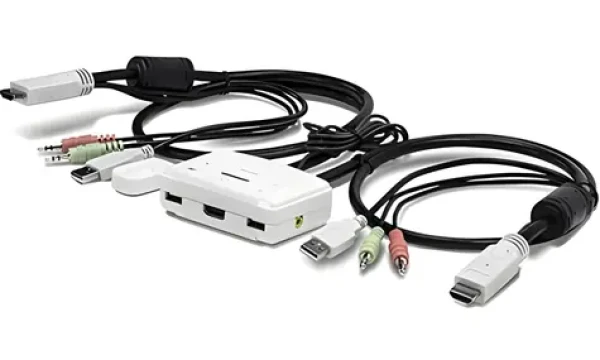 Trendnet TK-215i biela / KVM prepínač / 2 porty / HDMI / Full HD 1080p (TK-215I)