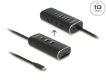 DeLock USB Hub 10 Gbps s USB-C konektorom / USB hub / 3 porty / SD + microSD čítačka kariet / kábel 60cm (64234)