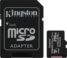 Kingston Canvas Select Plus MicroSDXC 256 GB Class 10 UHS-I/U3 A1 V30 (SDCS2/256GB)