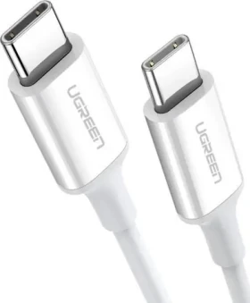 Ugreen US264 Kábel USB-C (M) - USB-C (M) 0.5 m biela / 60W (60517)