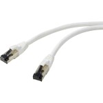 Renkforce RF-7106494 RJ45 sieťový sieťové káble, prepojovacie káble CAT 8.1 S/FTP 3.00 m biela 1 ks; RF-7106494