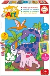 Educa Maľovanie podľa čísel Dinosaury