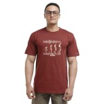 Bushman Pánské tričko Colours, burgundy M