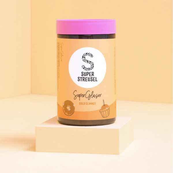Zlatá prášková glazura - zlatý třpyt 175 g - Super Streusel - Super Streusel
