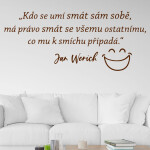Veselá Stena Samolepka Slogan Jana Wericha Farba: fialová, Veľkosť: 100 x 42 cm