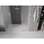 MEXEN/S - Velar Duo posuvné sprchové dvere 160, dekor, chróm 871-160-000-32-01