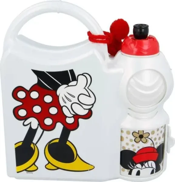 Mickey Mouse Minnie Mouse desiatový box a fľaša 400 ml / Olovrantová sada / pre deti (13216)