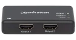 Manhattan / HDMI rozbočovač / 2 porty / 3840 x 2160 / 30 Hz / napájací adaptér (207669)