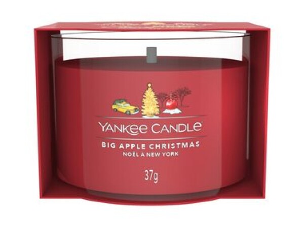 Yankee Candle Big Apple Christmas votívna sviečka plnená v skle 37g / doba horenia: až 10h (5038581162508)